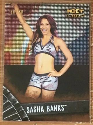 2016 Topps Nxt Sasha Banks Bronze Parallel Card ’d 38/50