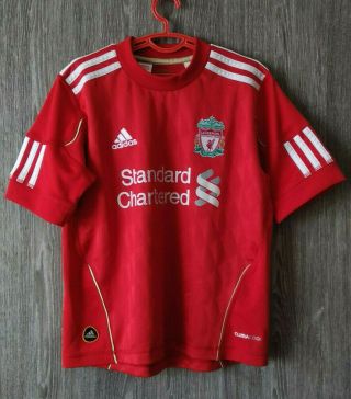 Liverpool Fc 2010 - 12 Home Football Shirt Soccer Jersey Kids 7 - 8 Years Size Xs