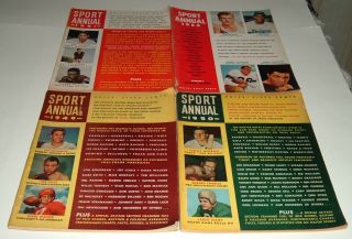 1949 1950 1951 1953 1954 1963 & 1966 Sports Annual Magazines
