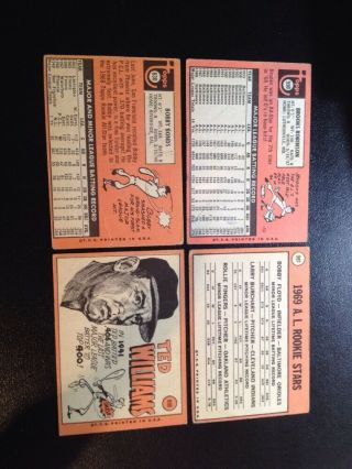 1969 Topps Baseball Complete Set VG - EX Reggie Mantle Ryan Clemente Aaron Rose 11