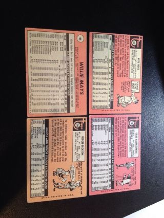1969 Topps Baseball Complete Set VG - EX Reggie Mantle Ryan Clemente Aaron Rose 5