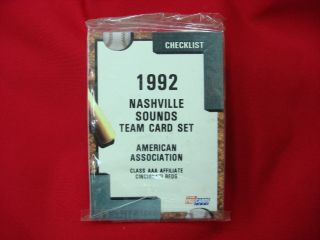 1992 Nashville Sounds T.  Hoffman Minor League Team Set Fleer Procards Fact.  Seal