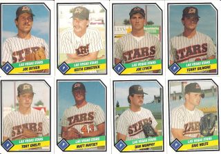 1989 Procards Las Vegas Stars Padres Pacific Coast Minor League 25 Card Team Set