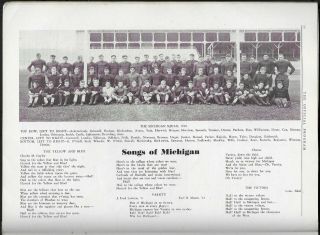 Oct.  11 1930 University of Michigan vs.  Purdue Football Progeram 3