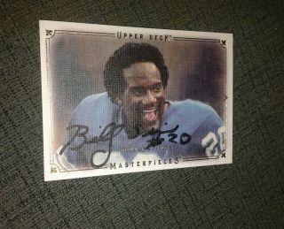 Billy Sims Autographed Trading Card Oklahoma Sooners Detroit Lions