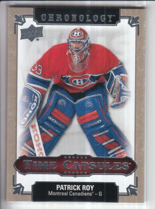 18/19 Ud Chronology Patrick Roy Time Capsules Unripped