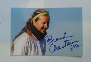 Brandi Chastain Autographed 4x6 Photo Usa Soccer