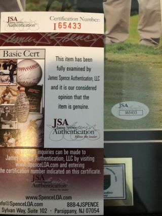 Phil Mickelson Signed 8x10 Custom Framed And JSA Authenticated Masters Open 3