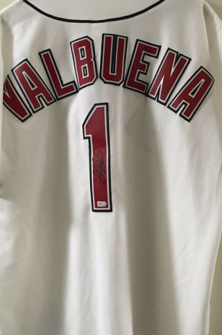 Luis Valbuena 1 Cleveland Indians Autographed Jersey Xl Chief Wahoo