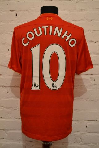 Liverpool 2016/2017 Home Football Shirt Reds Soccer Jersey 10 Coutinho