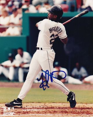 Tampa Bay Rays Fred Mcgriff Signed Autographed 8 X 10 Photo W