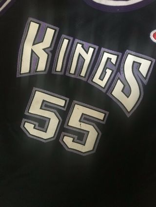 VTG 90s Champion NBA Sacramento Kings 55 Jason Williams Jersey Shirt BLK Youth 2