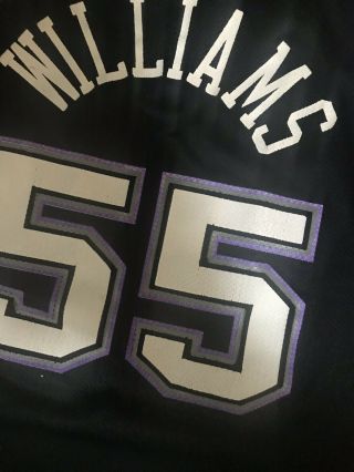 VTG 90s Champion NBA Sacramento Kings 55 Jason Williams Jersey Shirt BLK Youth 5