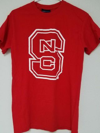 Nc State Wolfpack Mens Size S T - Shirt Short Sleeve Red White Tee