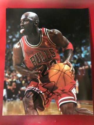 Michael Jordan Autographed/signed 8x10 Photo W/coa