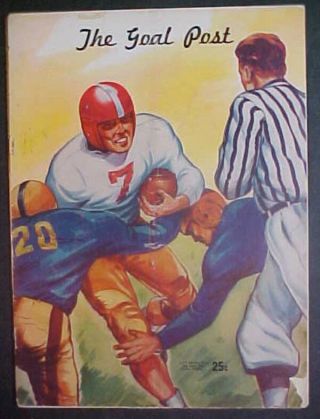November 15,  1947 Washington Vs.  Ucla Football Game Program