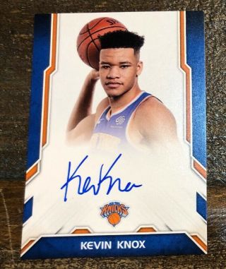 Kevin Knox Rc 2018 - 19 Donruss Next Day Auto Ssp Knicks