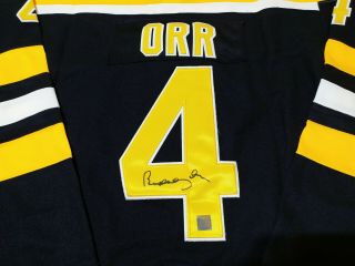 Ice Hockey No.  4 Bobby Orr Autographed Nhl Boston Bruins Jersey,
