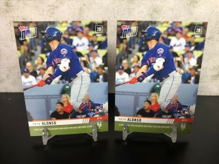 (4) 2019 Topps NOW 299 PETE ALONSO RC Only 1,  031 Printed 2