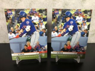 (4) 2019 Topps NOW 299 PETE ALONSO RC Only 1,  031 Printed 4