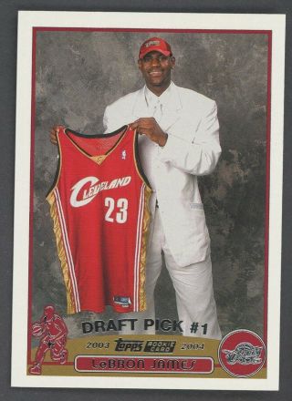 2003 - 04 Topps 221 Lebron James Cleveland Cavaliers Rc Rookie