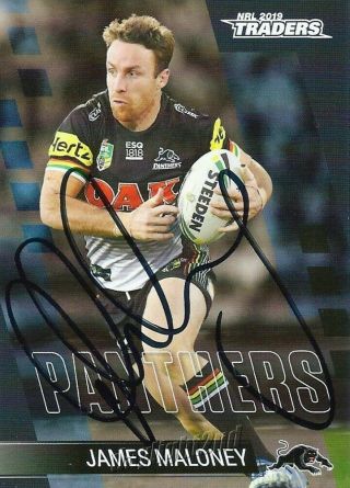✺signed✺ 2019 Penrith Panthers Nrl Card James Maloney