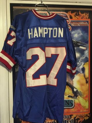 Authentic Vintage Reebok NFL RODNEY HAMPTON York Giants Jersey Sewn 48 4