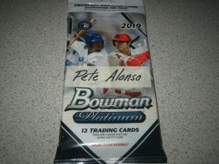 Pete Alonso - Hot Pack 2019 Bowman Platinum Auto / Refractor / Insert / Base