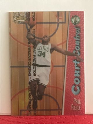 95/150 Paul Pierce 1999 - 00 Topps Finest Court Control Refractor 17 Celtics