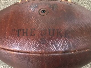 Vintage Wilson " The Duke " Nfl Football " Official Pro League Pattern "