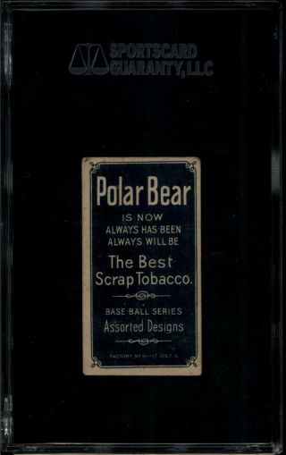1909 - 11 POLAR BEAR T206 GABBY STREET FIELDING SGC 2.  5 GOOD, 2