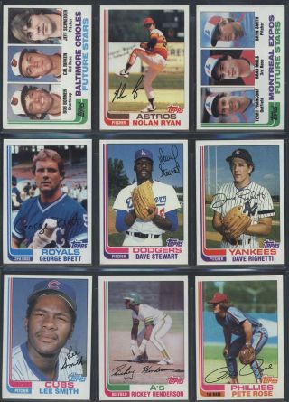 1982 Topps Baseball Complete Set W/ Ripken Jr.  Rc Hof & Stars (792) (nm/mt) 024