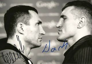 Mariusz Wach & Wladimir Klitschko Boxer Autographs,  In - Person Signed Photo