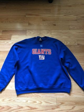 Vintage Sport Mens York Giants Pullover Sweatshirt Sz 2xl Nfl Sweater