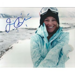 Jamie Anderson Snowboard,  Gold Medal Signed 8x10 Photo