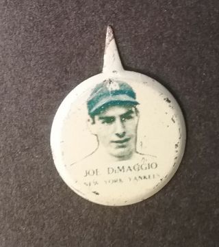 1938 Pm8 Our National Game Pin Joe Dimaggio Hof Yankees.