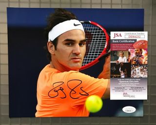 Roger Federer Signed 8x10 Tennis Photo Autographed Auto Jsa 2