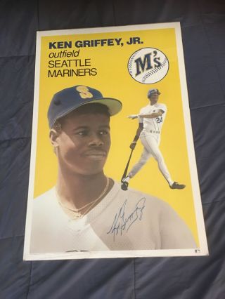 Ken Griffey Jr Signed 24x36 Autographed Poster Seattle Mariners Ltd Edition 211