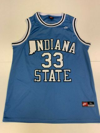 Larry Bird Indiana State Sycamores Nike Sewn College Basketball Jersey - Xl