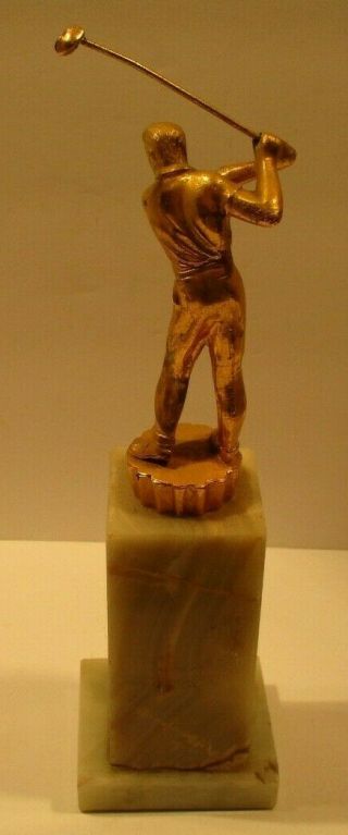 Rare 1960 11 1/2 Inch Vintage Men ' s Golf Trophy - Award - Antique - 4