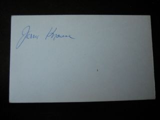 Jerry Krause Autographed 3x5 Bulls Gm