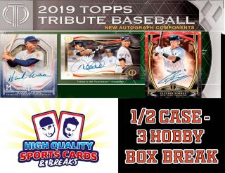 Pittsburgh Pirates 2019 Topps Tribute Baseball 1/2 Case 3 Hobby Box Break 2