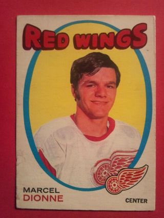 1971 - 72 1971 Opc Hockey 133 Marcel Dionne Rc Red Wings