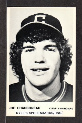 1981 Joe Charboneau Indians Unsigned 3 - 1/2 X 5 - 1/2 Team Issue Photo Card 1