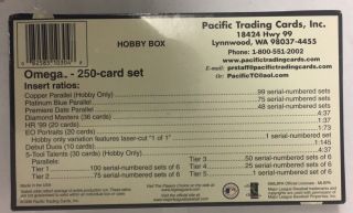 1999 Pacific Omega Factory Baseball Hobby Box 3