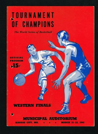 1941 Ncaa Western Regional Finals Tournament College Basketball Program