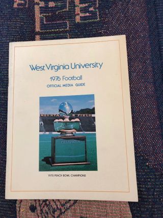 1976 West Virginia Mountaineers Football Media Guide