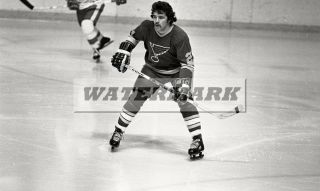 Bob Macmillan St Louis Blues 35 Mm Negative Nhl Vintage Hockey Mar 10 1977