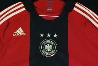 Adidas Germany World Cup Soccer Jersey Red Striped National Team Mens Medium
