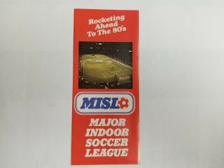 Misl 1979/80 Major Indoor Soccer League Brochure Schedule